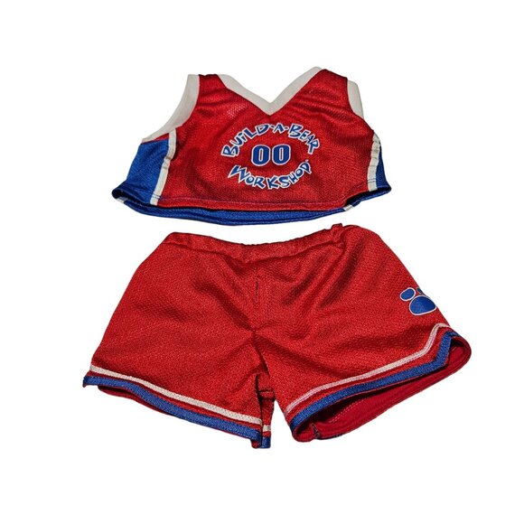 Build a Bear NBA Basketball Uniform Red Jersey Shorts for Plush Stuffed Animal - Picture 2 of 3